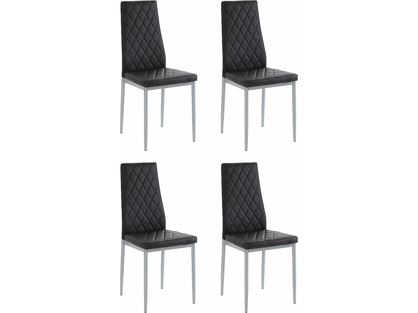 Brooke | Chaise 4 Pack en Noir