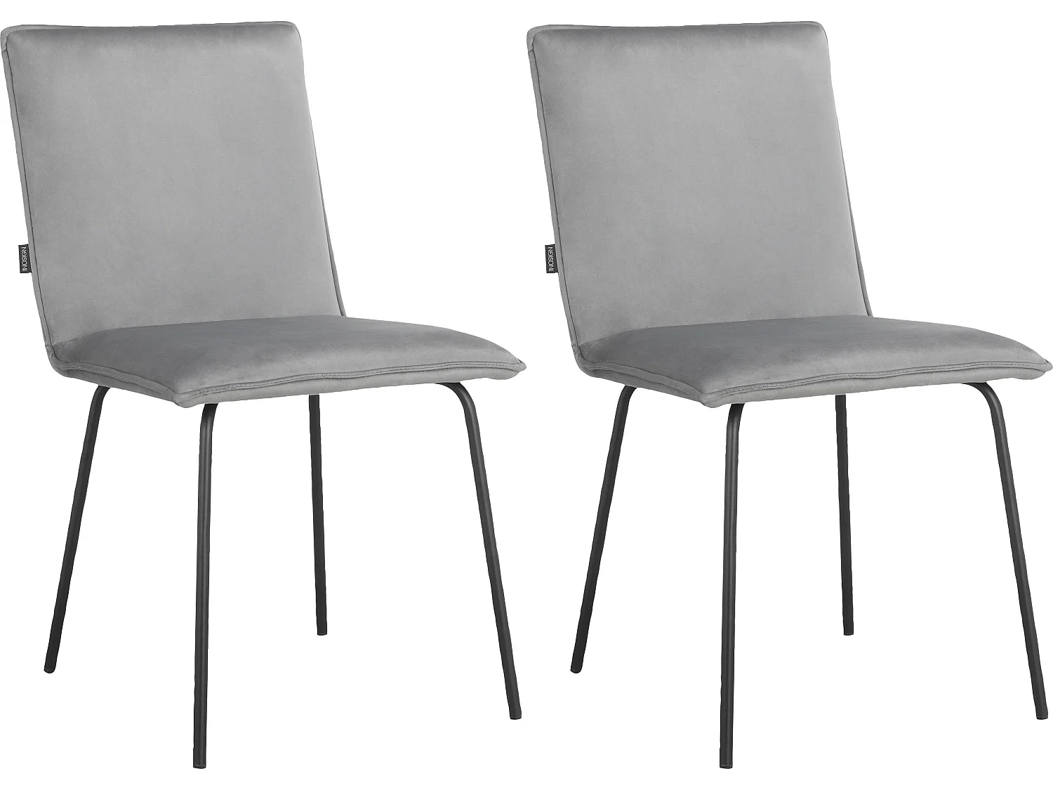 Nika | Cadeira de Jantar 2 Packs Cinzento