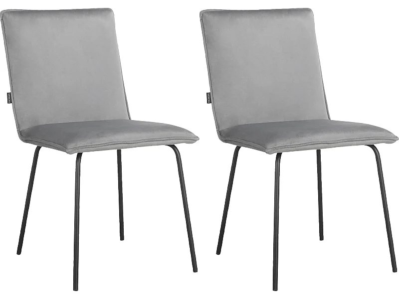 Nika | Chaise de salle à manger 2 Pack Grey