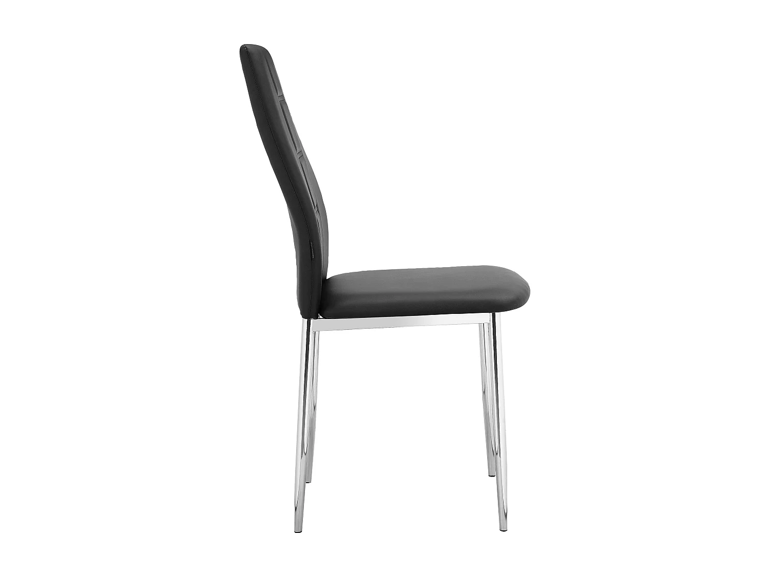 Edita Eetkamerstoel 2pk Zwart Chroom