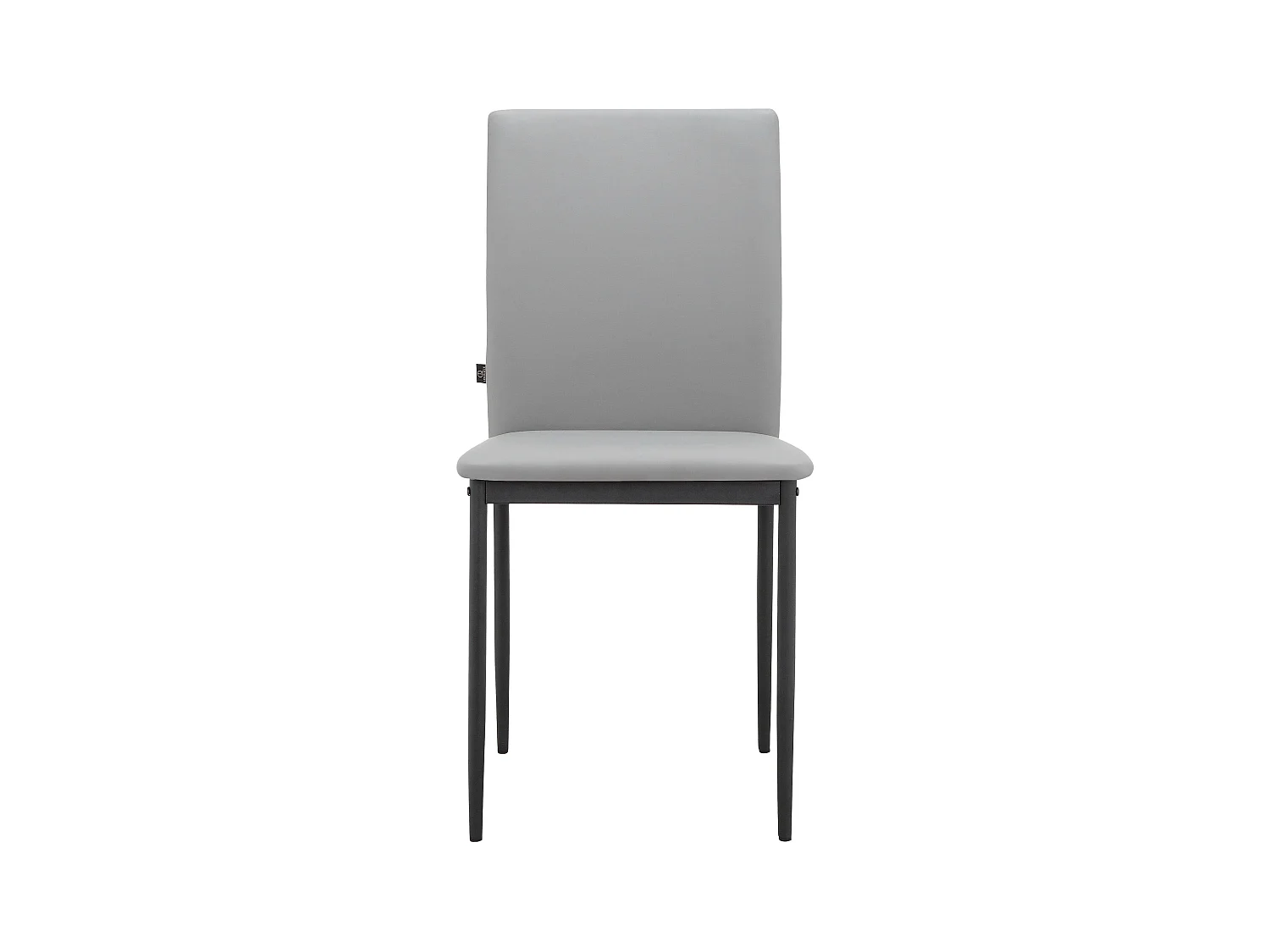 Pavia|Chaise de salle à manger 4 Pack en PU Gris clair