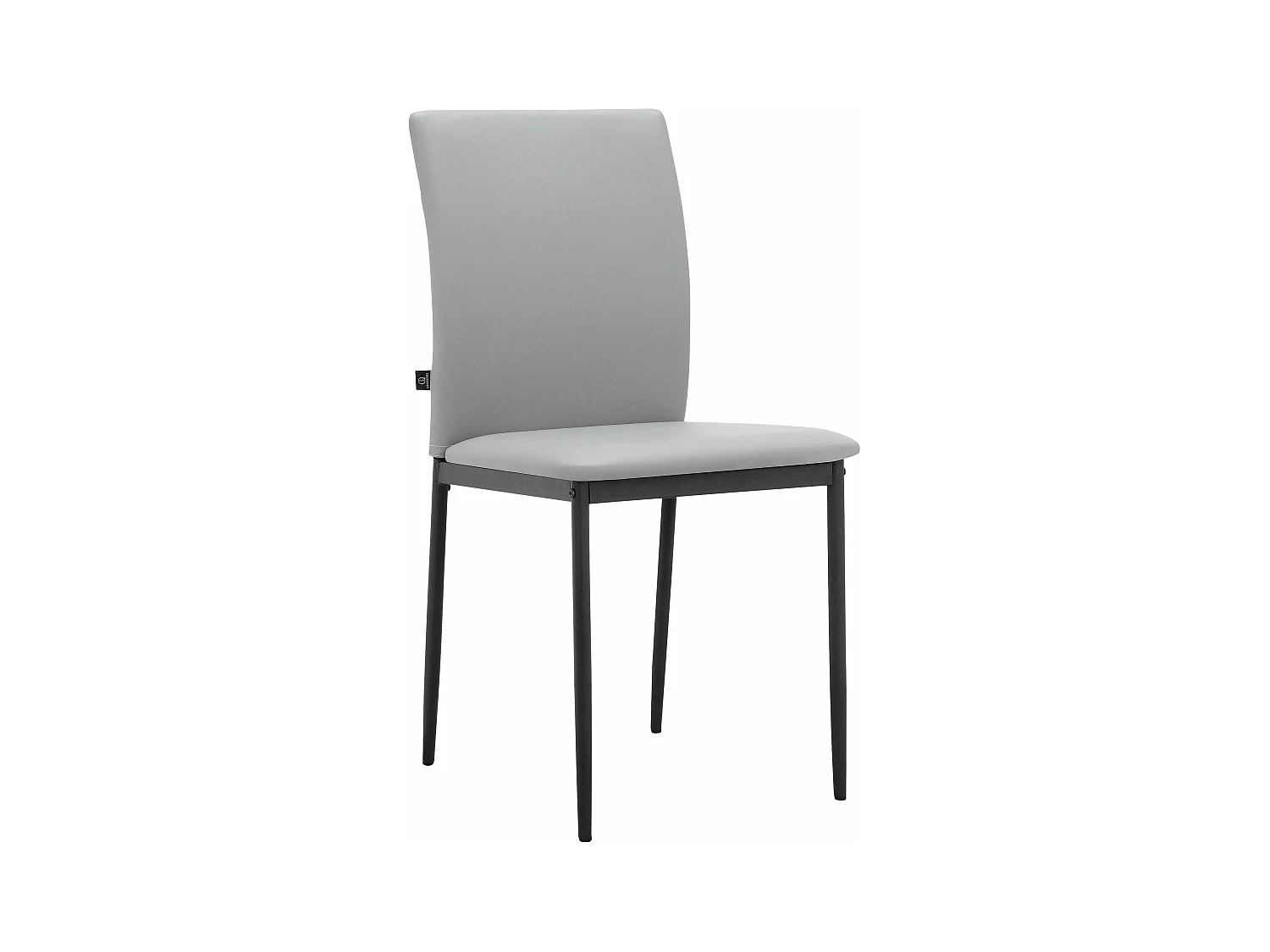 Pavia|Chaise de salle à manger 4 Pack en PU Gris clair