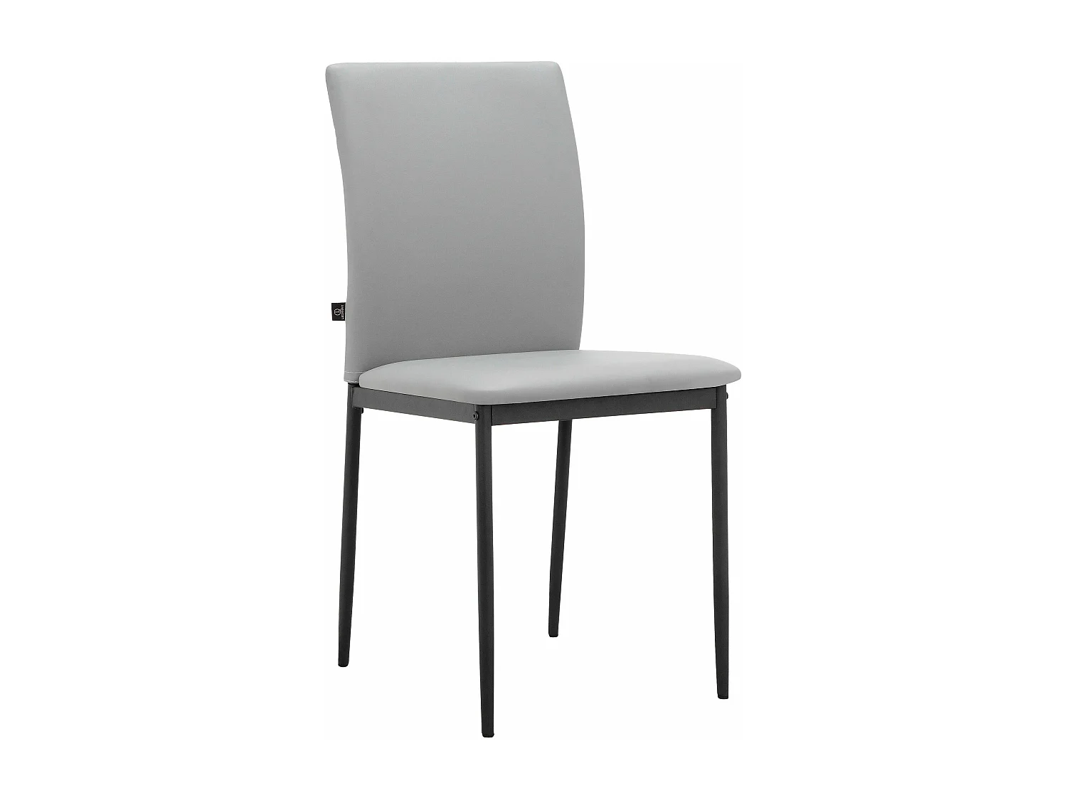 Pavia|Chaise de salle à manger 4 Pack en PU Gris clair
