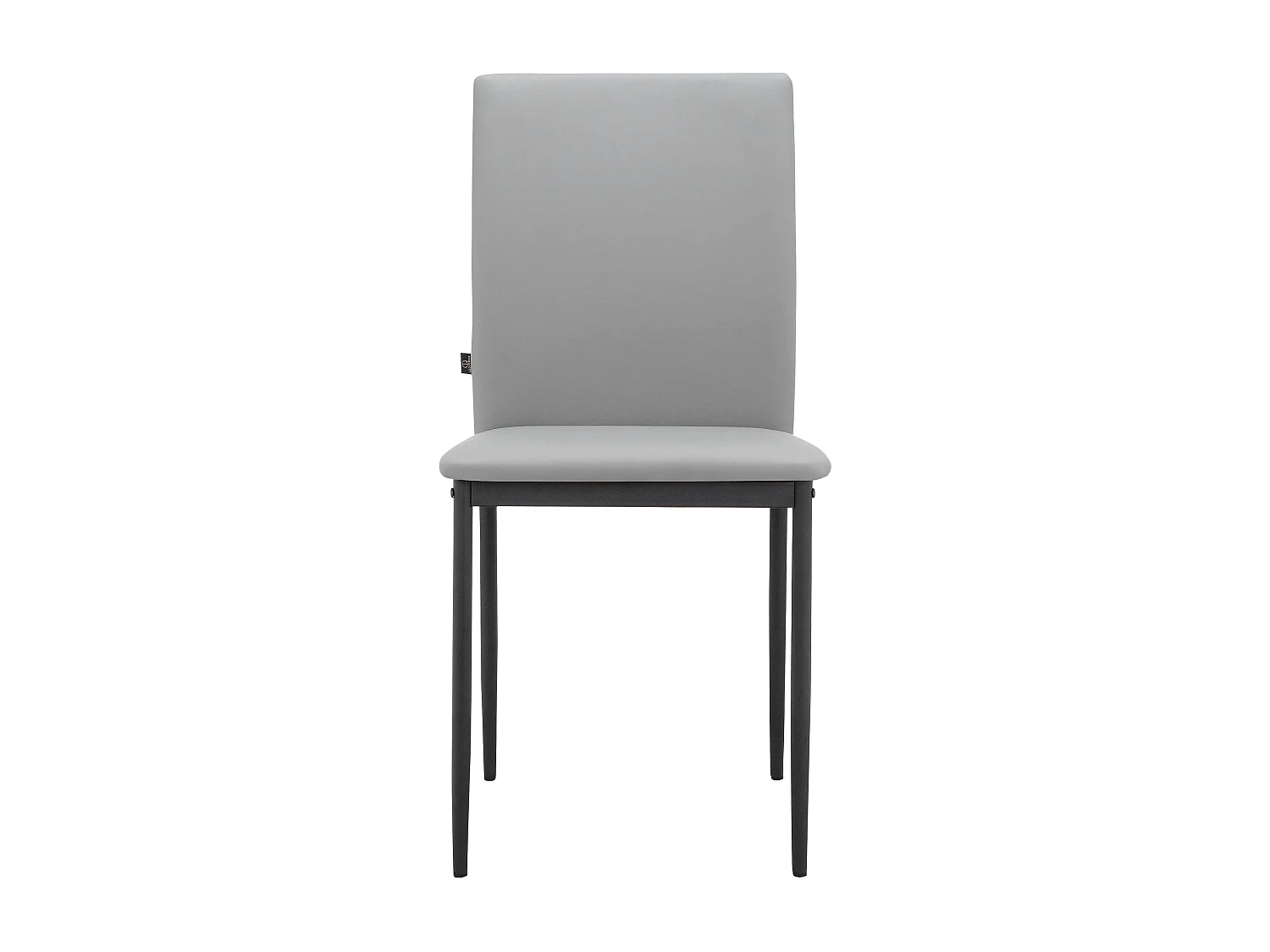 Pavia|Chaise de salle à manger 4 Pack en PU Gris clair