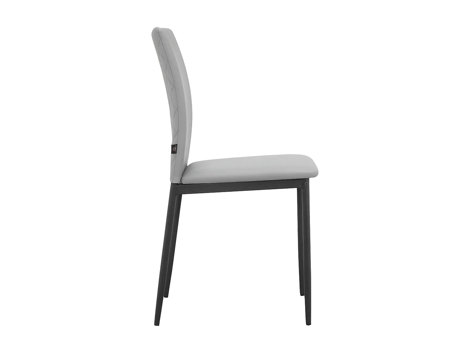 Pavia|Chaise de salle à manger 4 Pack en PU Gris clair