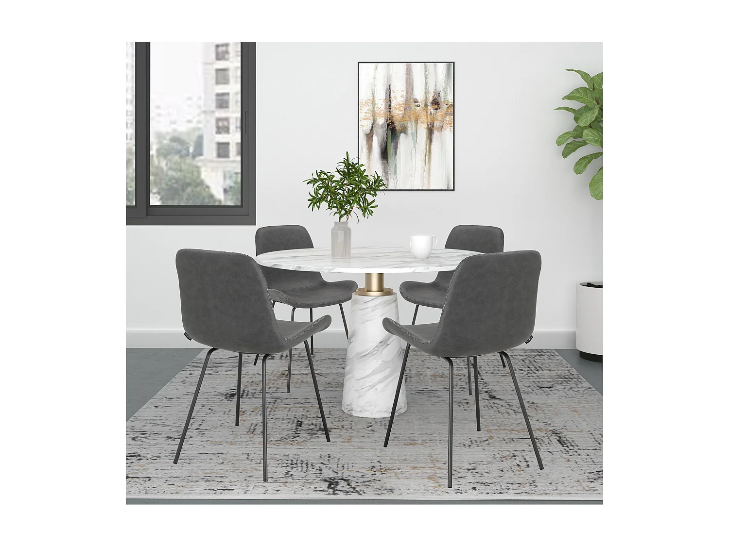 Reina | Chaise de salle à manger 2 Pack
