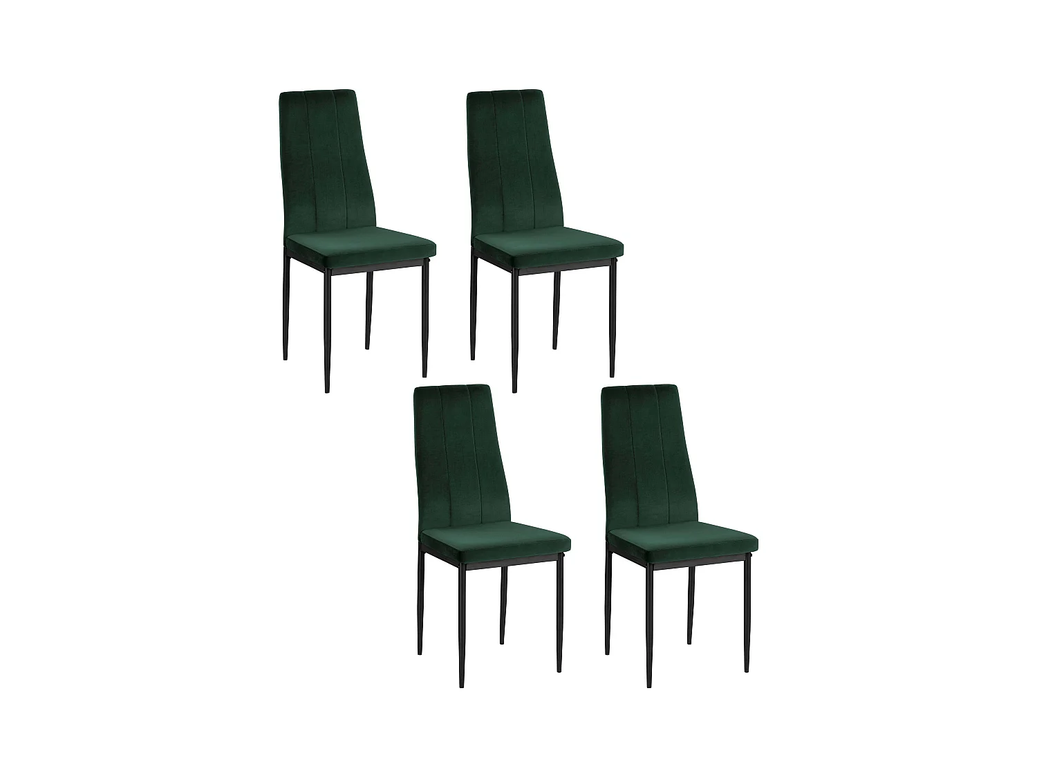 Kelly|Chaise 4 PK Vert foncé