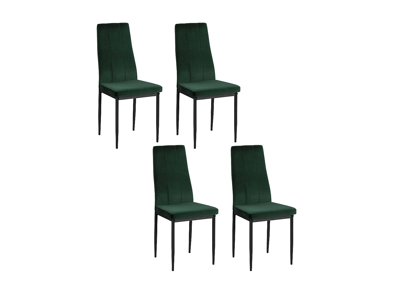 Kelly | Cadeira 4 Pack Verde Escuro