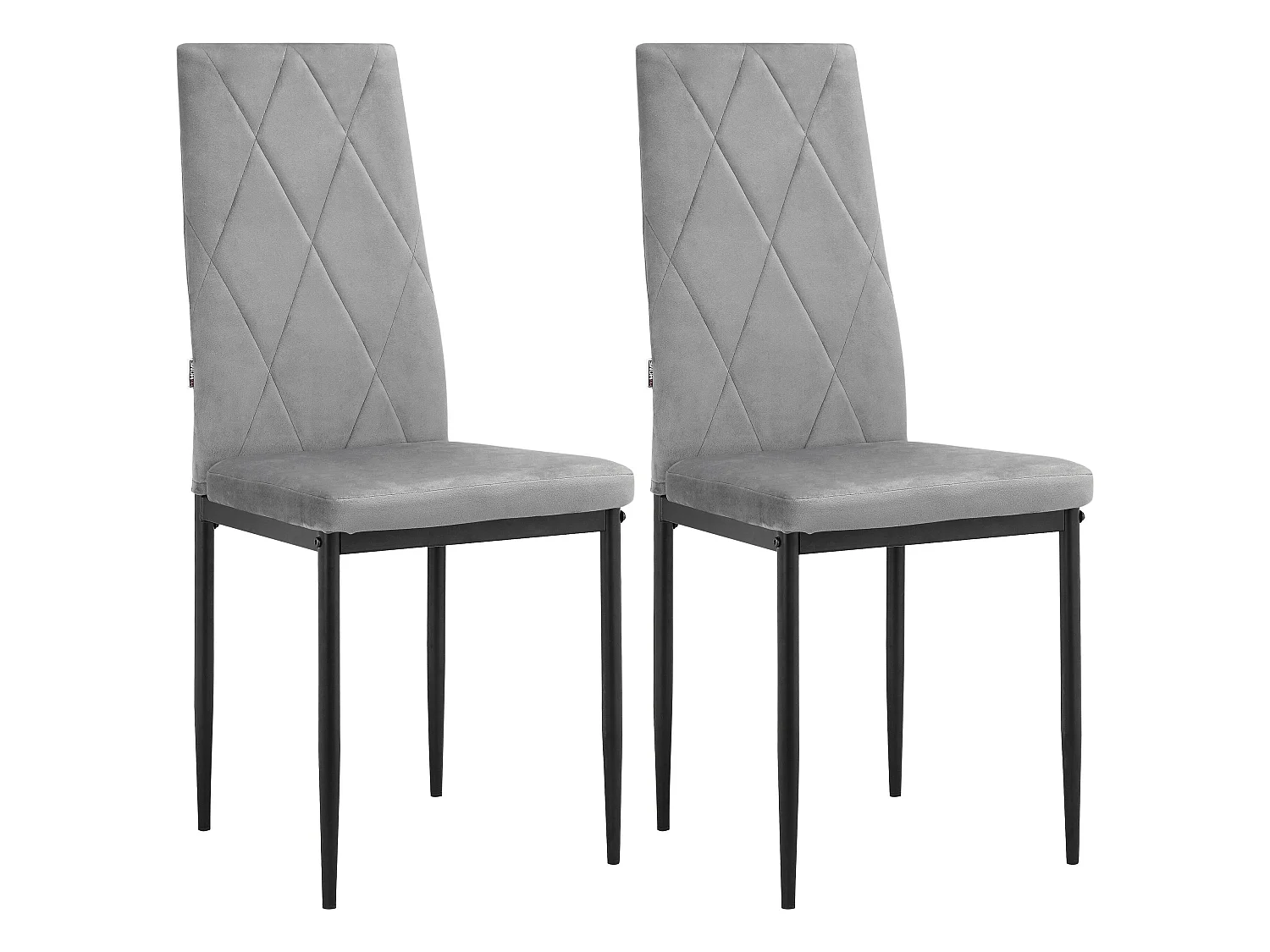 Melly | Chaise de salle à manger 2 Pack Grey