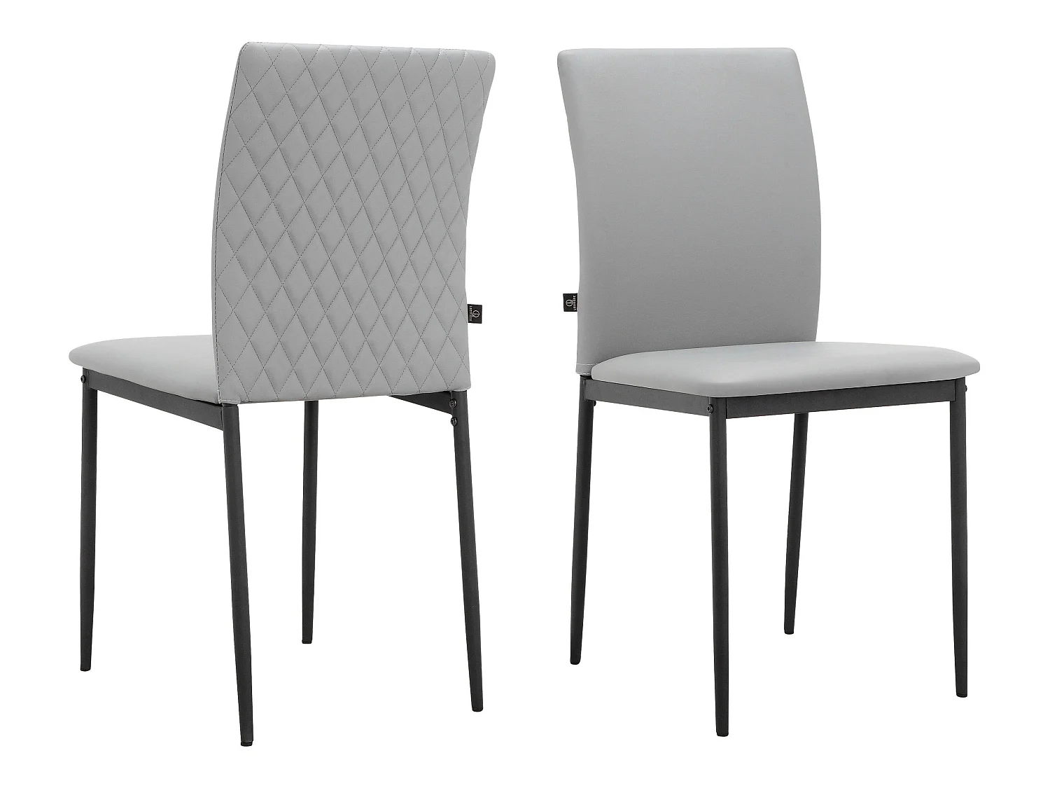 Pavia | Chaise de salle à manger 2 Pack Grey
