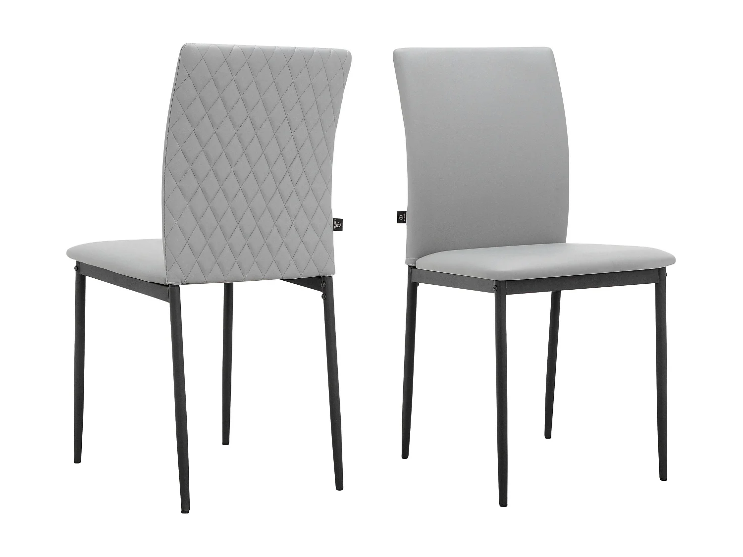 Pavia | Chaise de salle à manger 2 Pack Grey