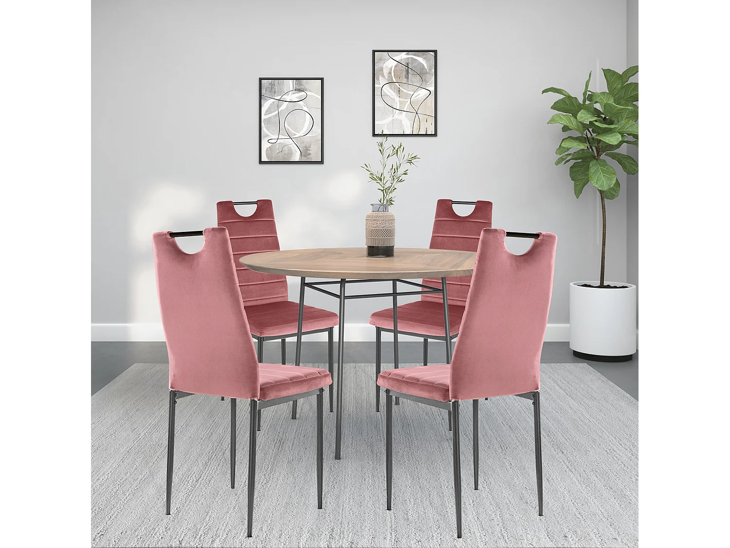 Mandy Stoel 2st Roze