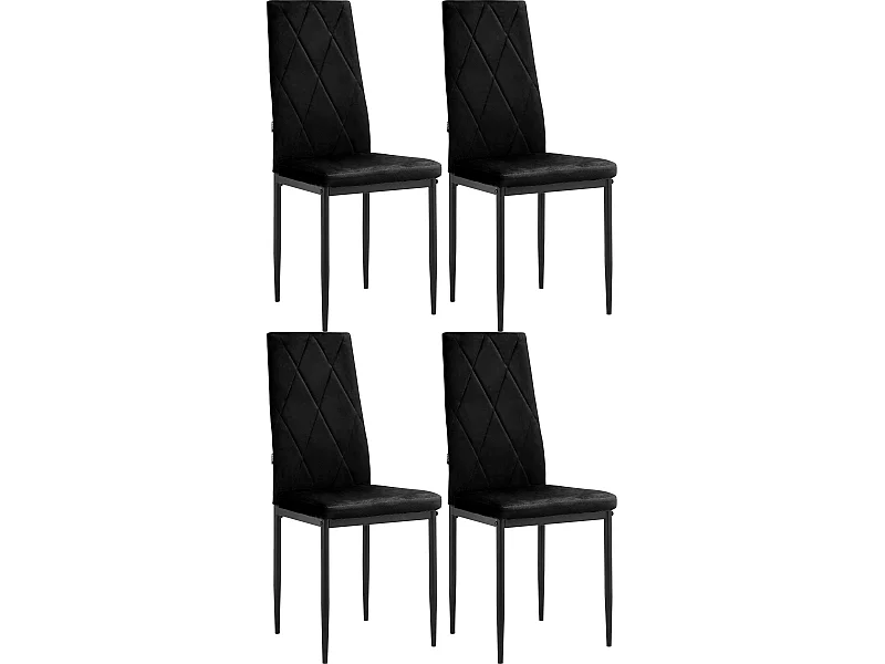 Sedia da pranzo Melly 4pz nera