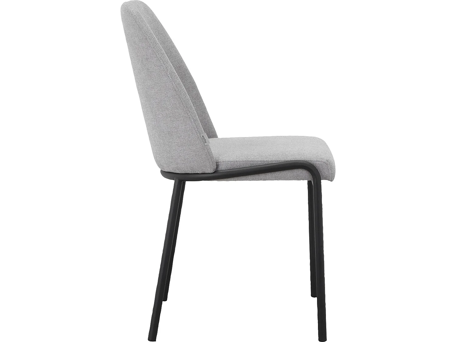 Joelle | Cadeira de Jantar 2 Packs Cinza Preto Metal