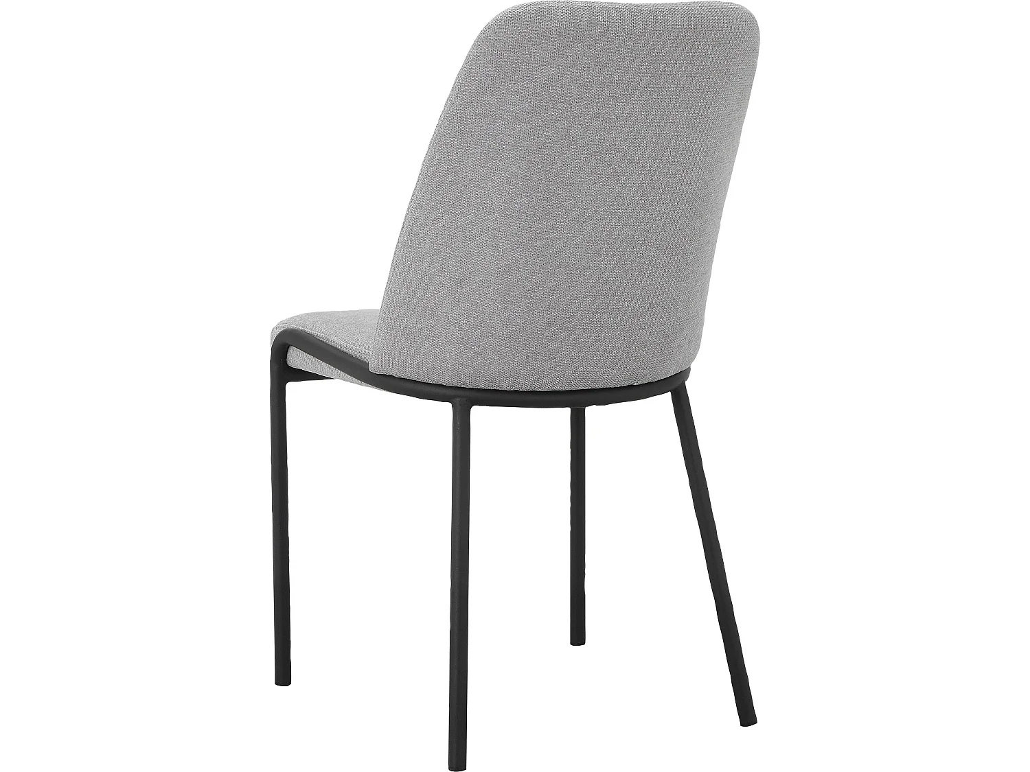 Joelle | Cadeira de Jantar 2 Packs Cinza Preto Metal