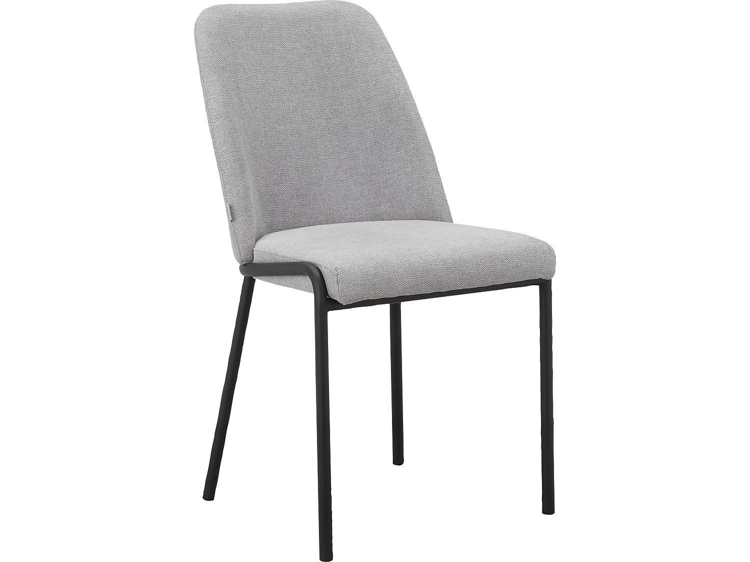Joelle | Chaise de salle à manger 2 Pack Gris Noir Métal