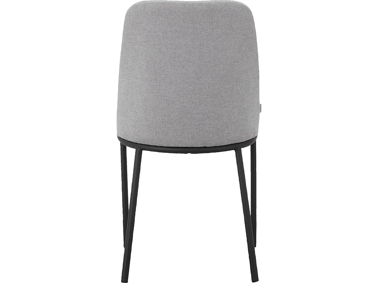 Joelle | Chaise de salle à manger 2 Pack Gris Noir Métal