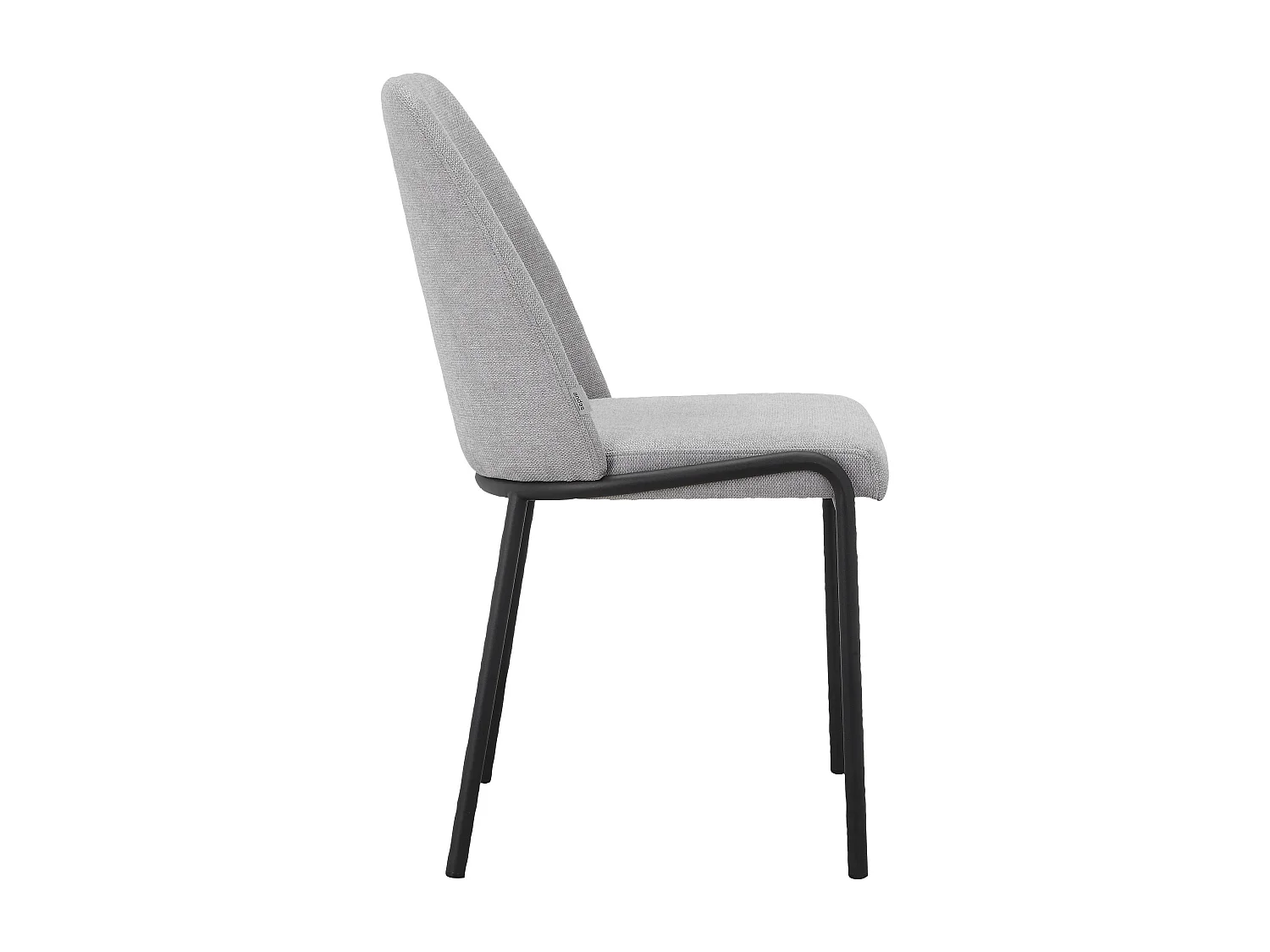 Joelle | Chaise de salle à manger 2 Pack Gris Noir Métal
