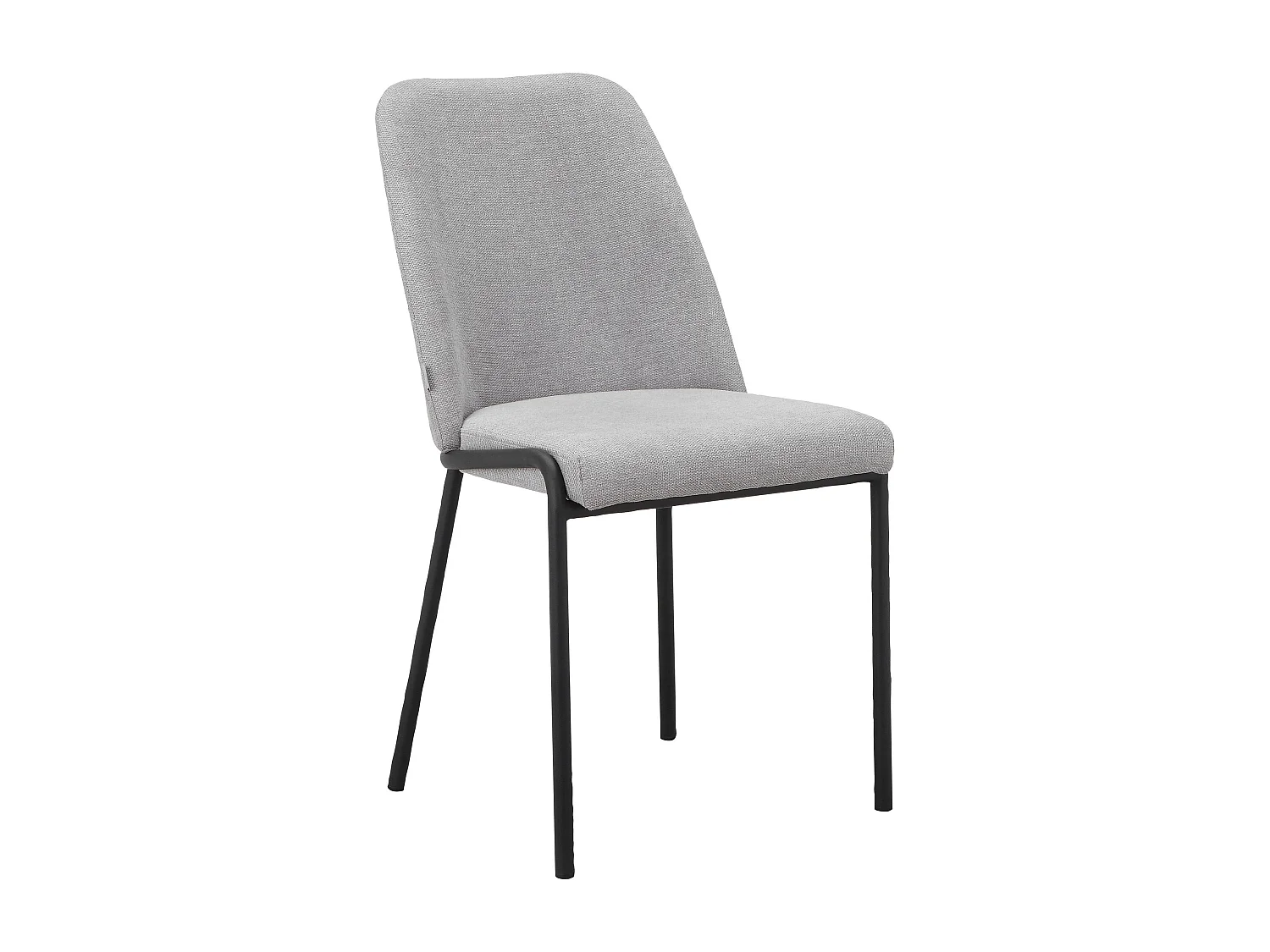 Joelle | Chaise de salle à manger 2 Pack Gris Noir Métal