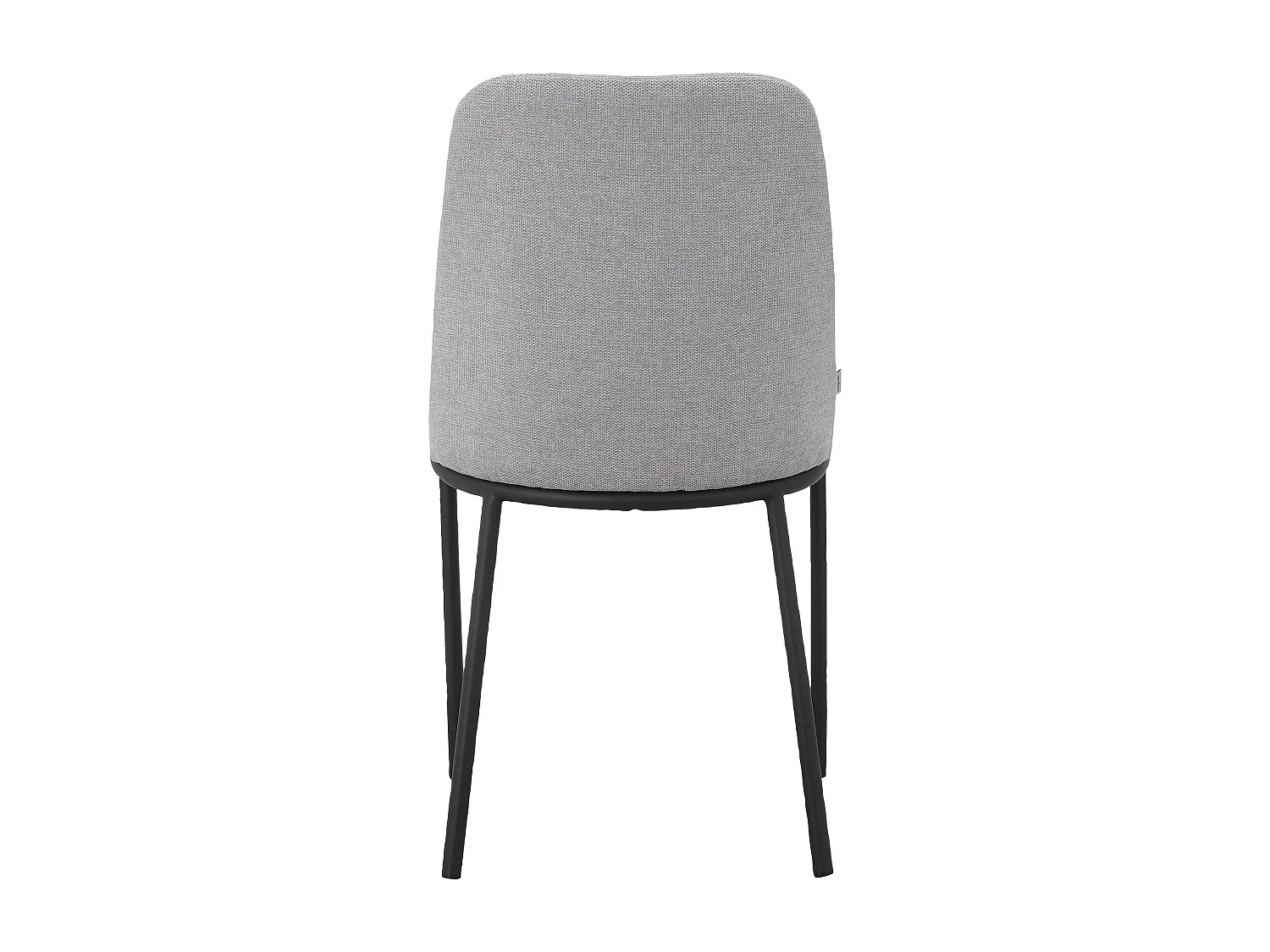 Joelle | Chaise de salle à manger 2 Pack Gris Noir Métal