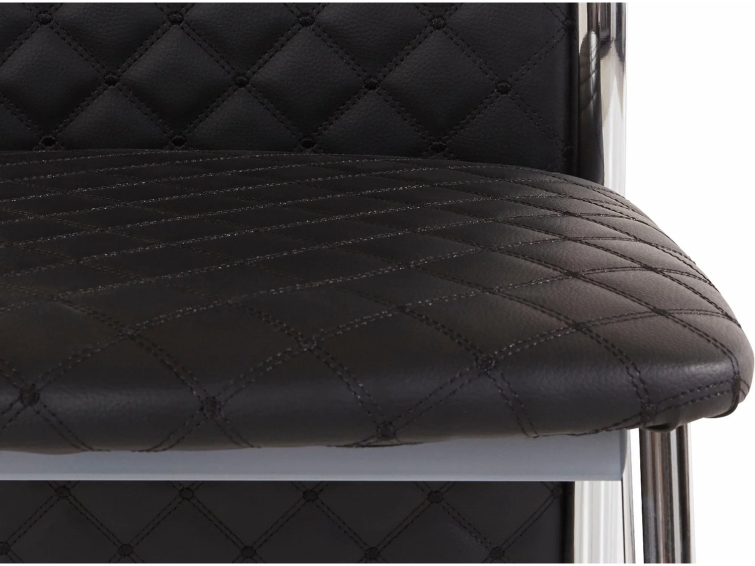 Wilson|Chaise 2 Pack en PU Noir