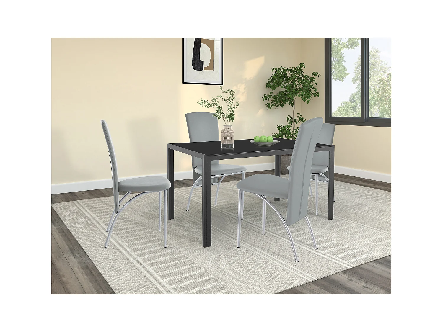 Nicole|Chaise 2 PK Gris