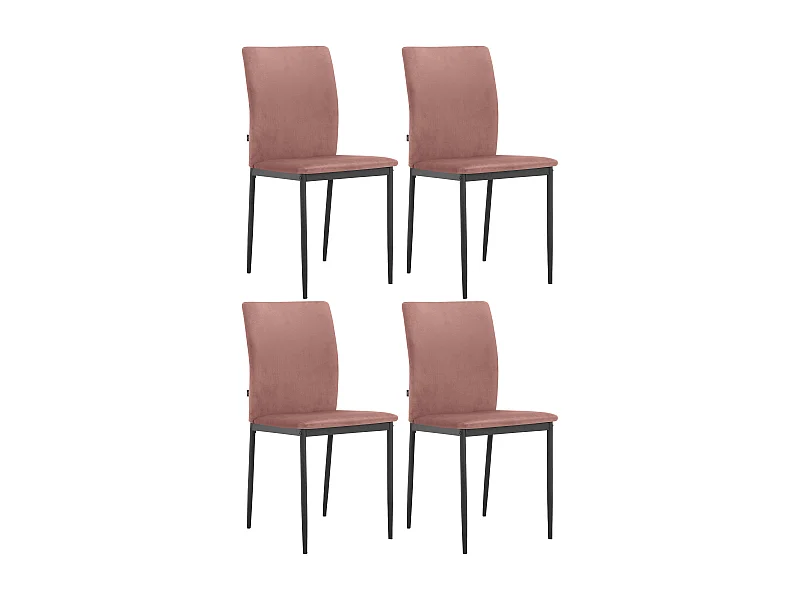 Sedia da pranzo Pavia 4pz Rosa