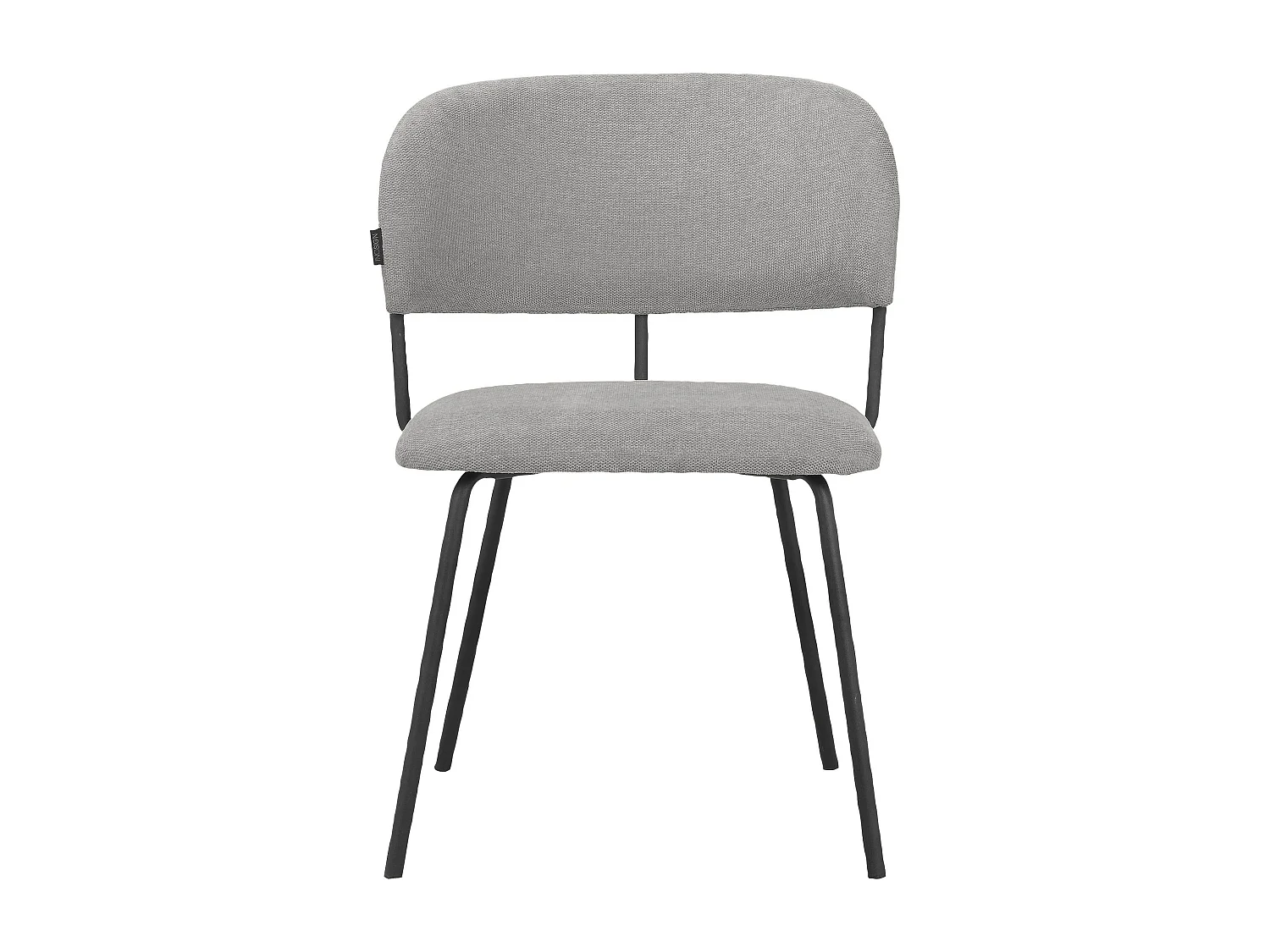 Claudia|Chaise à manger 2 PK Gris Belfast