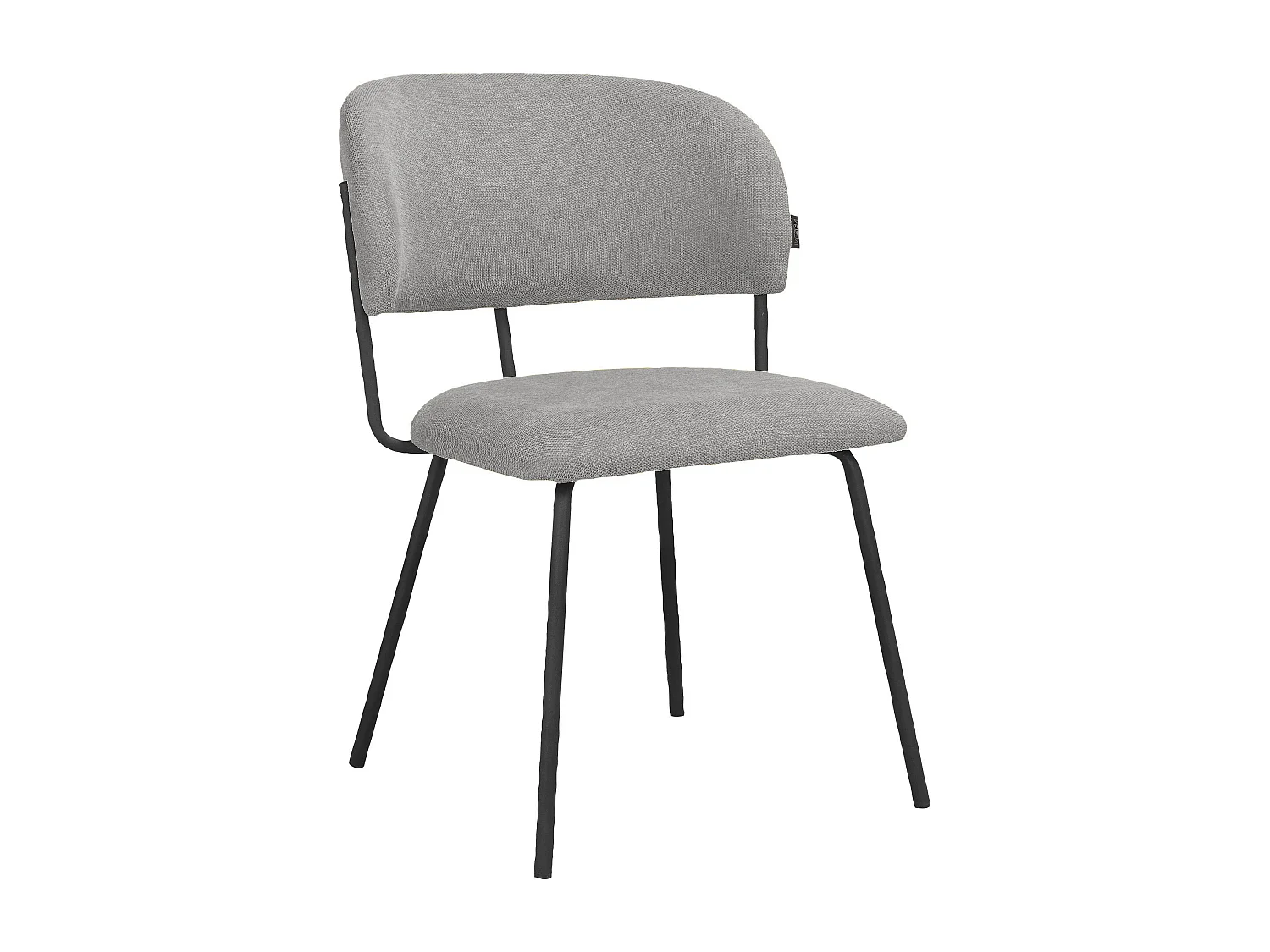 Claudia|Chaise à manger 2 PK Gris Belfast