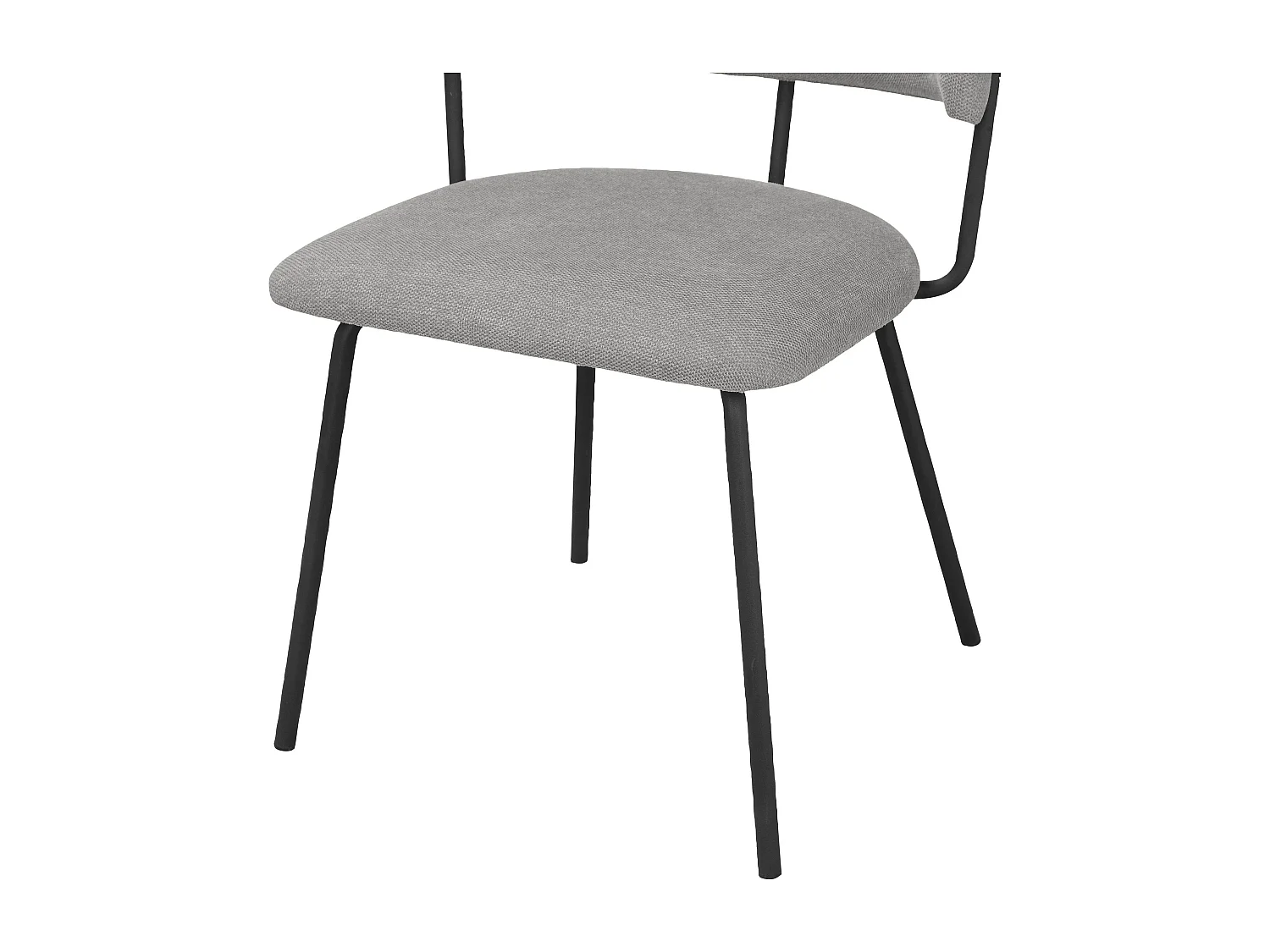 Claudia|Chaise à manger 2 PK Gris Belfast