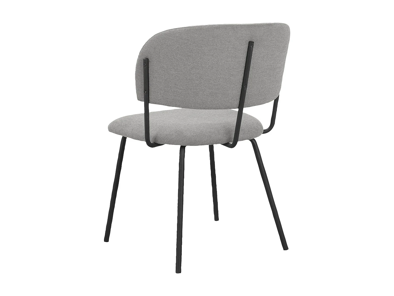 Claudia|Chaise à manger 2 PK Gris Belfast