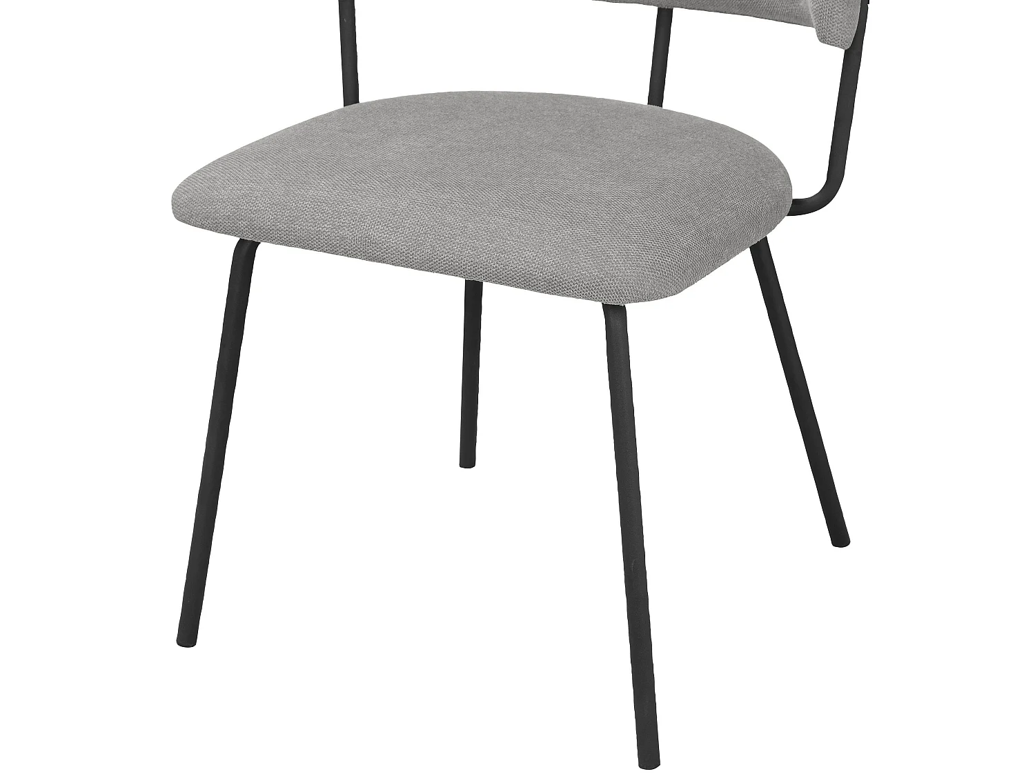 Claudia|Chaise à manger 2 PK Gris Belfast