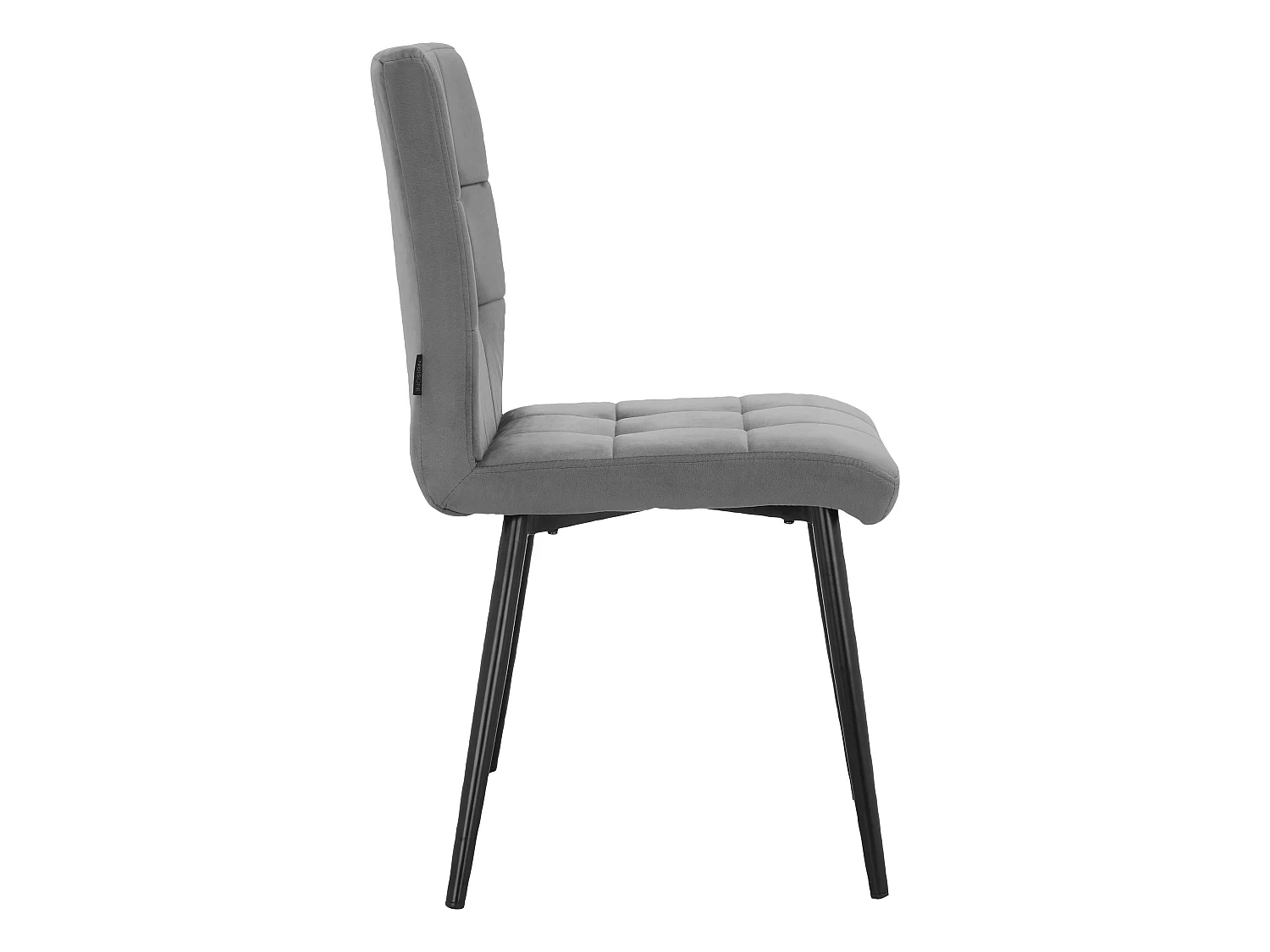 Eetkamerstoel 2 PK Grijs Zwart Metaal