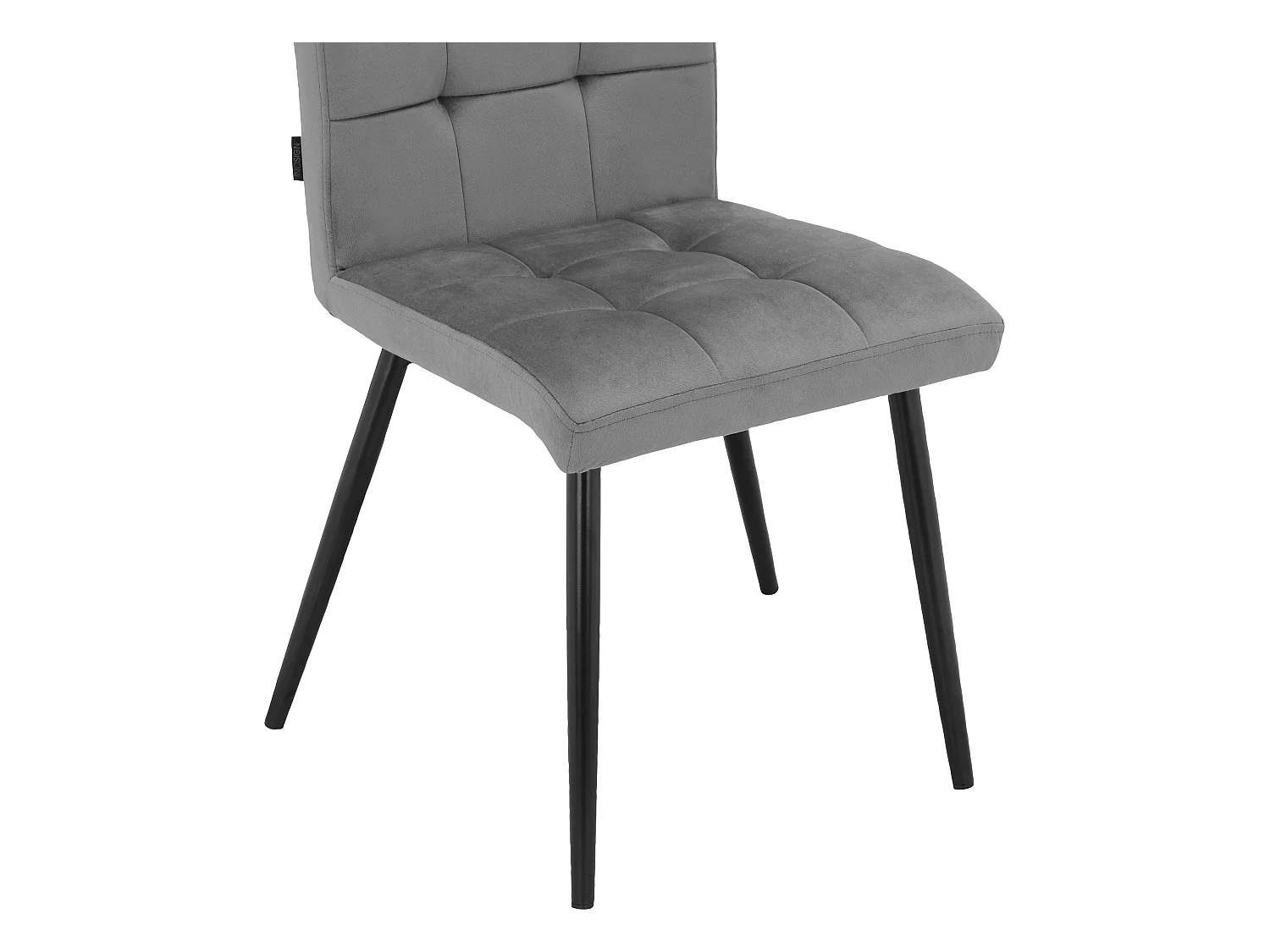 Eetkamerstoel 2 PK Grijs Zwart Metaal