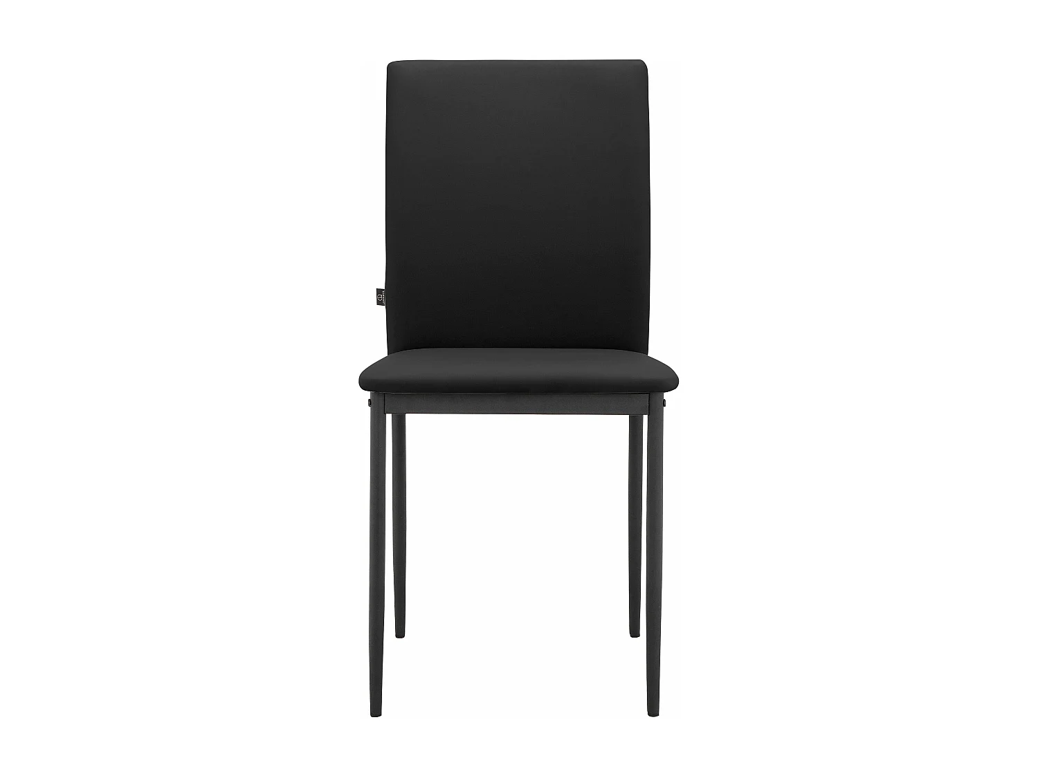 Pavia|Chaise de salle à manger 2 PK Noir