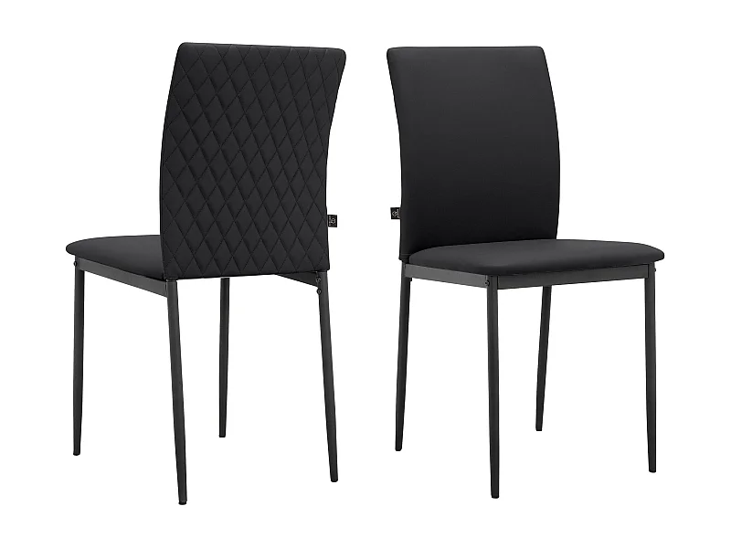 Pavia Eetkamerstoel 2pk Zwart