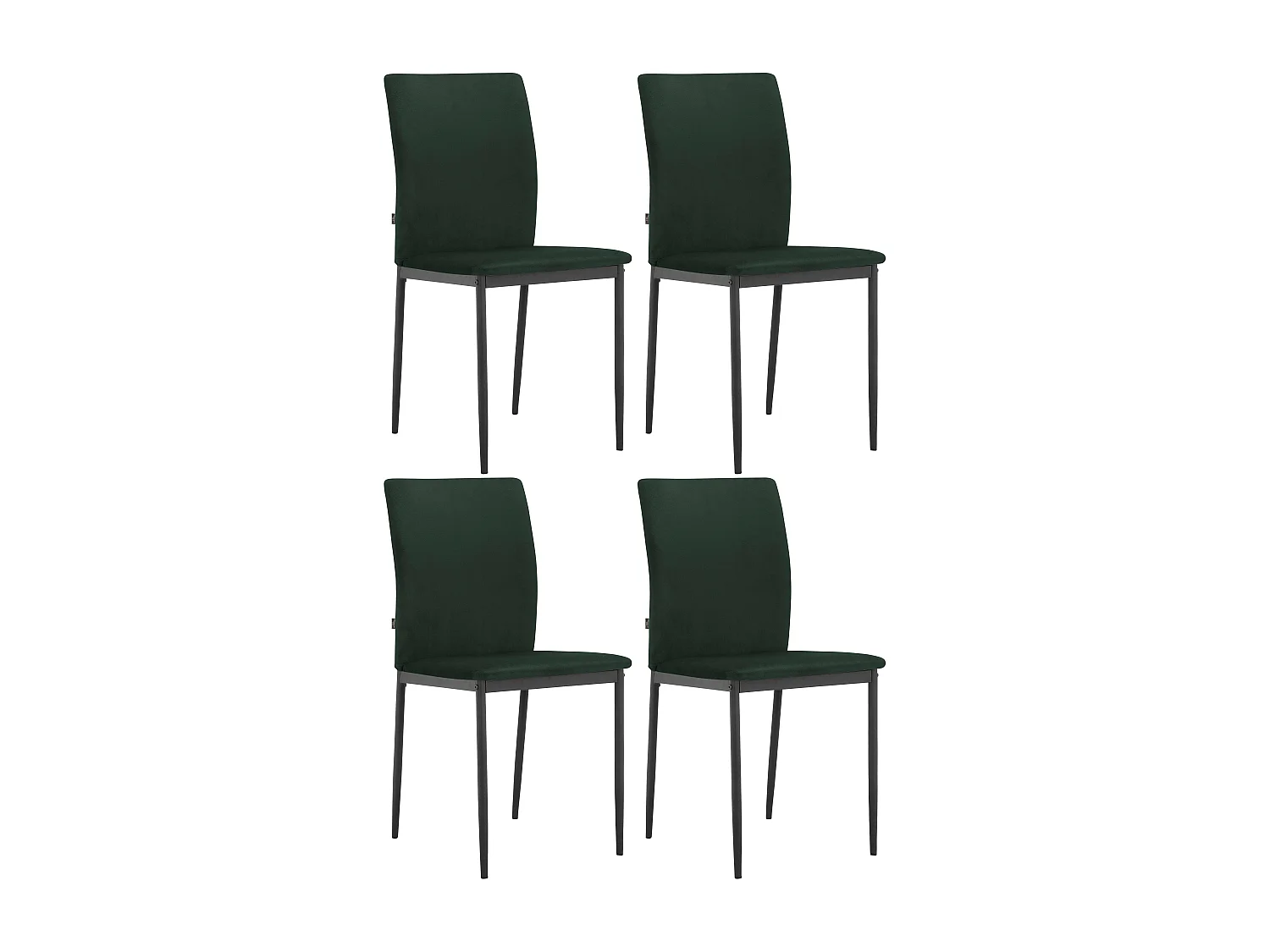 Pavia|Chaise de salle à manger 4 PK Vert