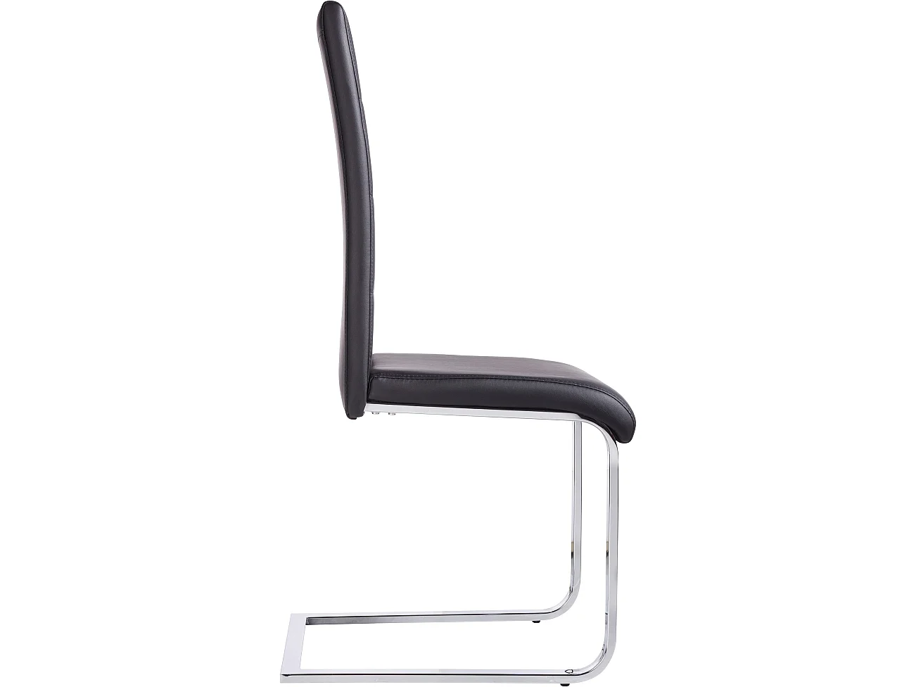 Stuhl 2 PK Schwarz Metall