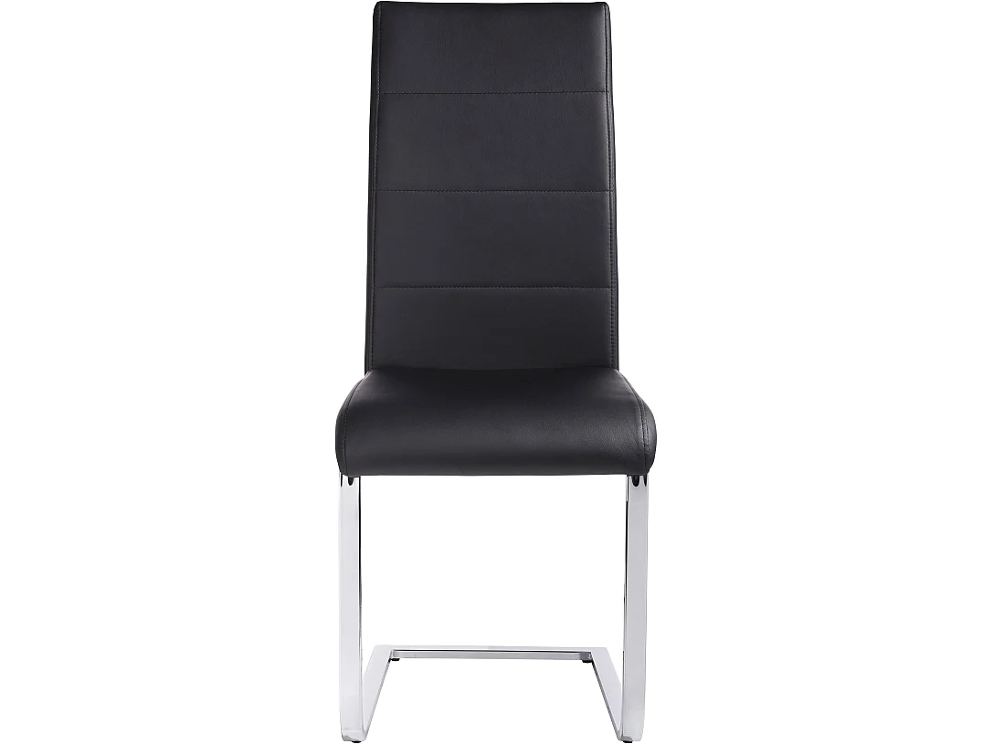 Josy | Chaise 2 Pack en métal Noir