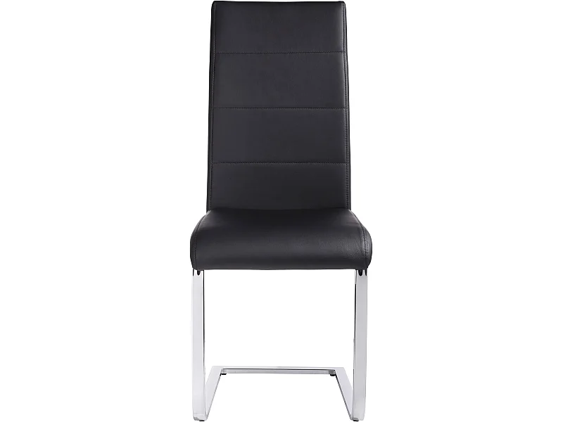 Josy | Chaise 2 Pack en métal Noir