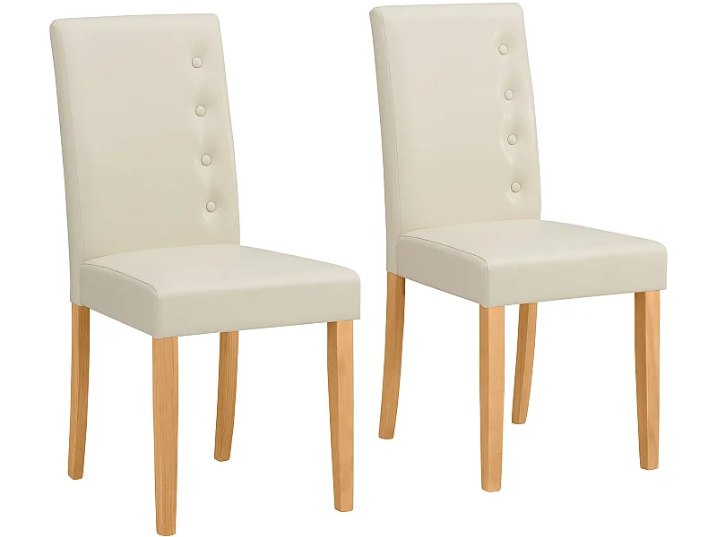 Boca Stuhl 2er-Pack Creme