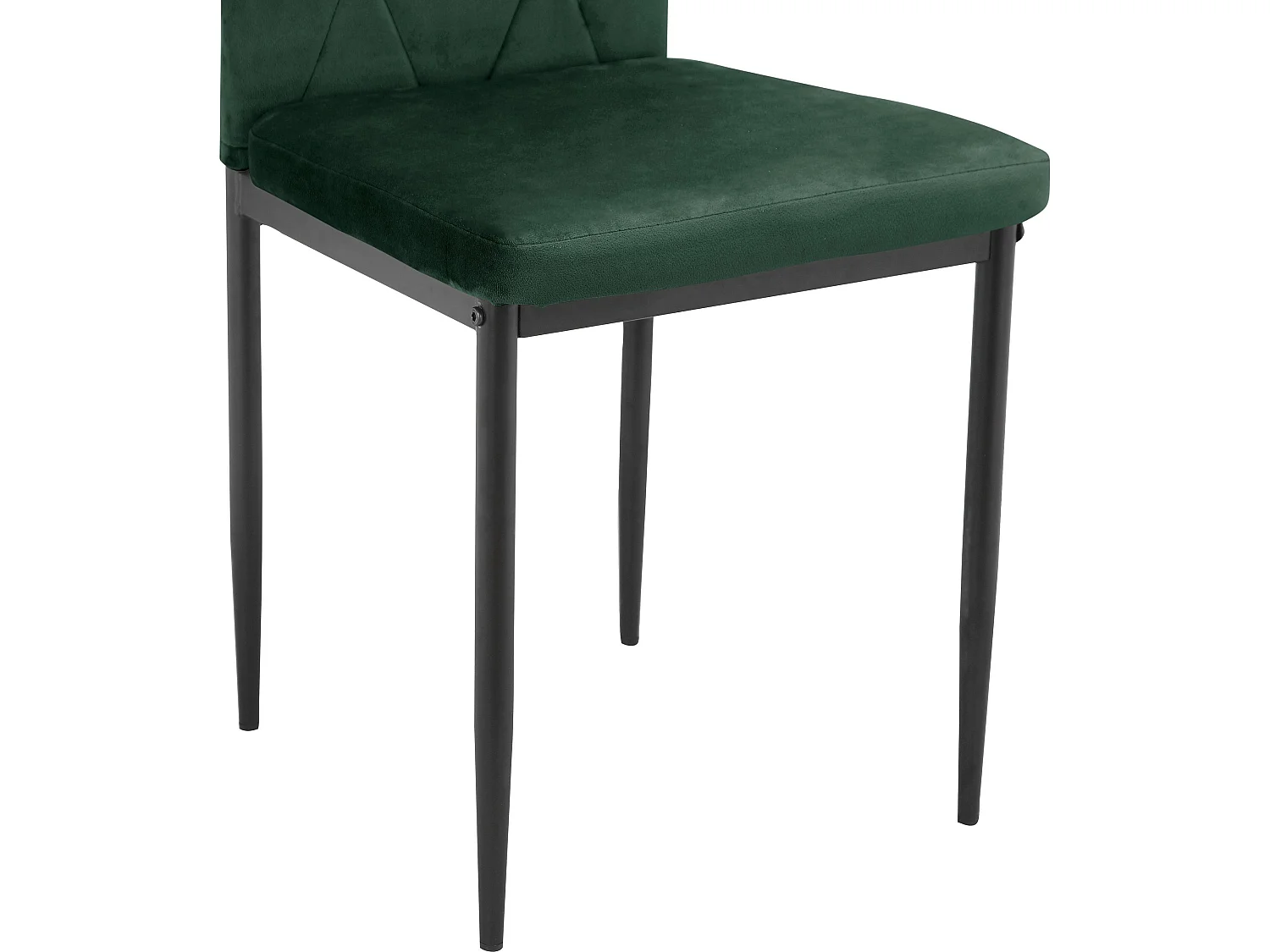 Melly | Chaise de salle à manger 2 Pack Vert foncé