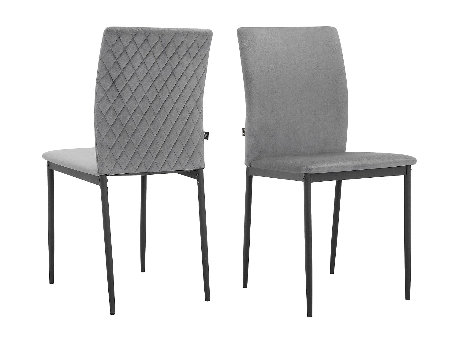 Pavia|Chaise de salle à manger 4 Pack en PU Anthracite