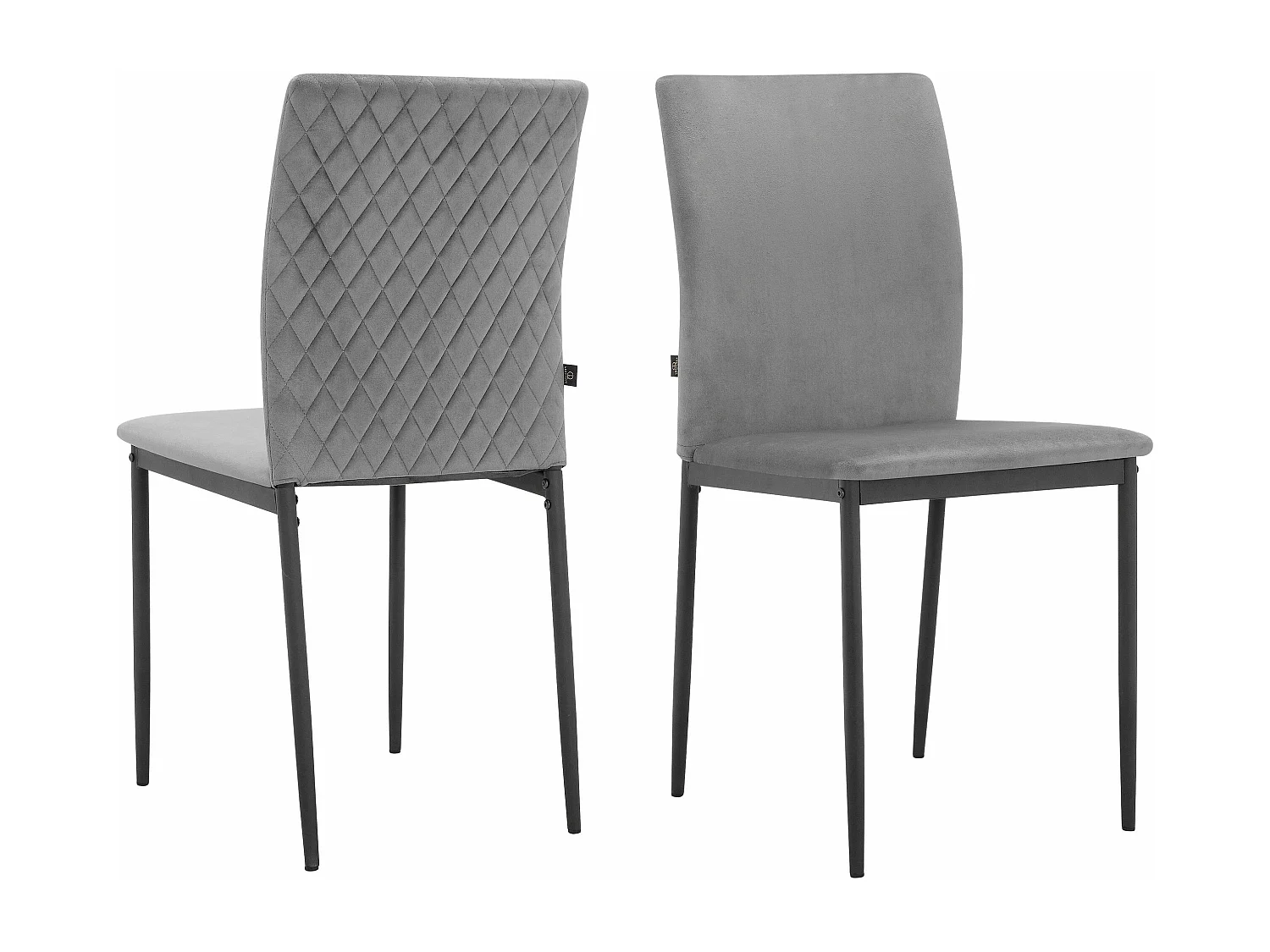 Pavia|Chaise de salle à manger 4 Pack en PU Anthracite