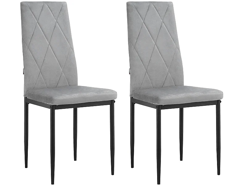 Melly | Chaise de salle à manger 4 Pack Grey