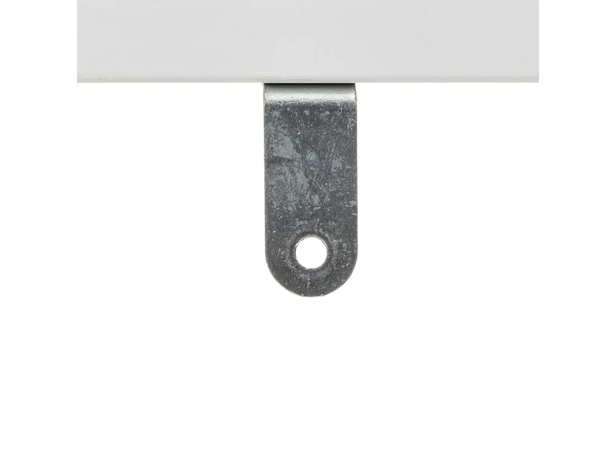 Dérouleur papier toilette avec réserve en panneau de particules coloris blanc/naturel