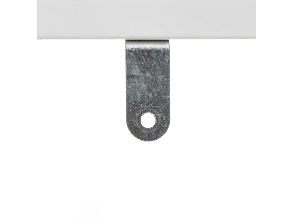 Dérouleur papier toilette avec réserve en panneau de particules coloris blanc/naturel