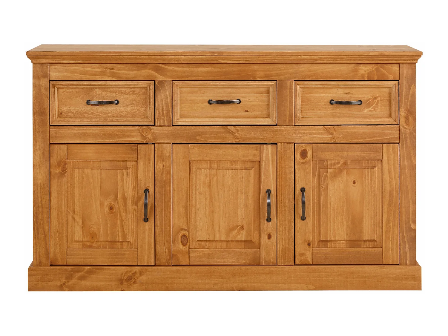 Selma|Buffet avec 3 portes et 3 tiroirs en pin