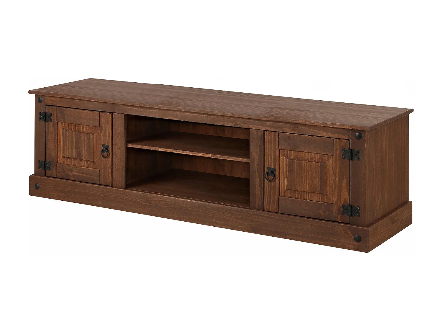 Mexico|Meuble avec 2 portes en pin marron