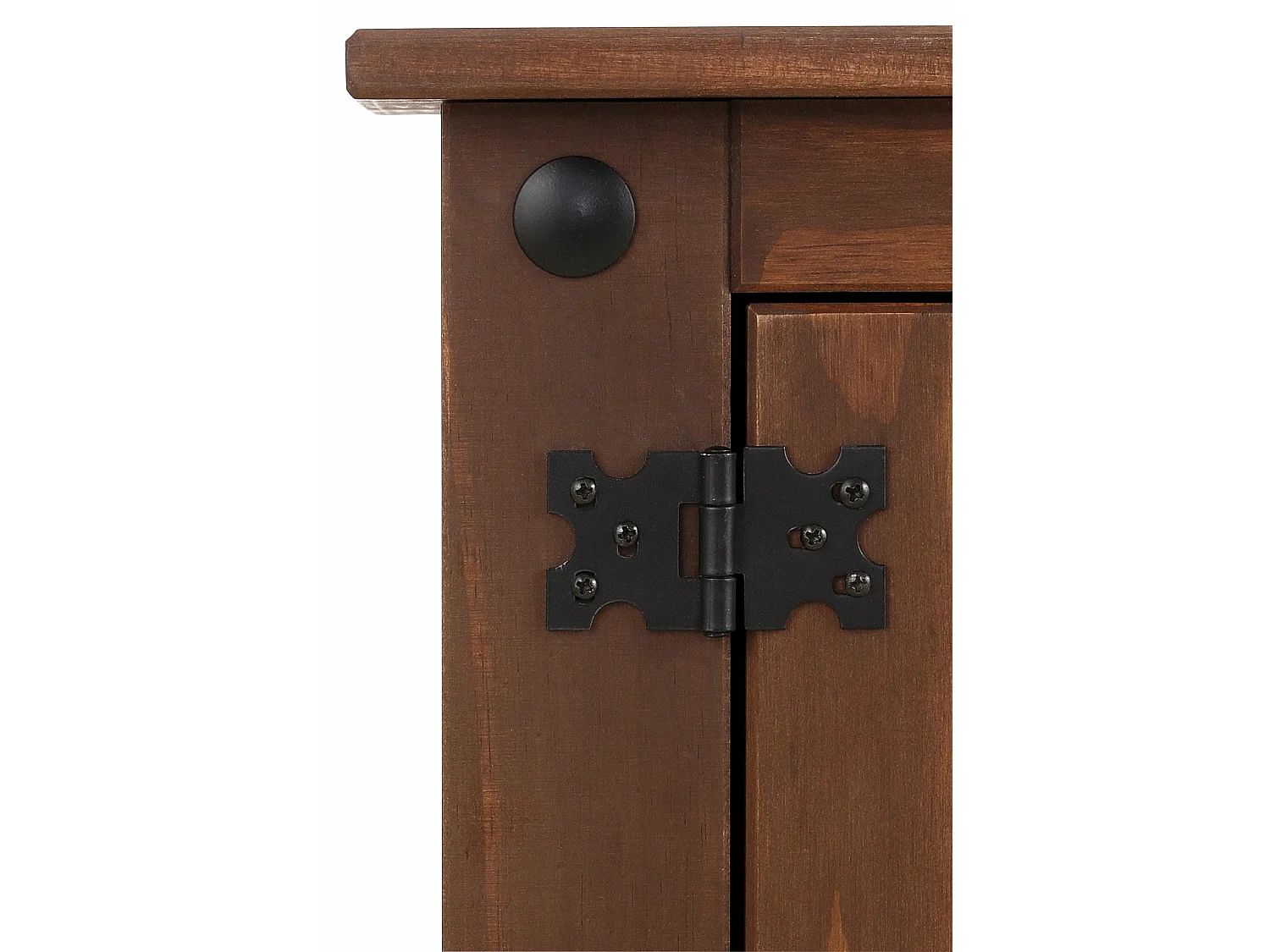 Mexico|Meuble avec 2 portes en pin marron